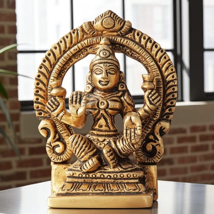 Brass Showpiece Laxmi Ji With Frame God Idol Statue (BSMAS596 L)