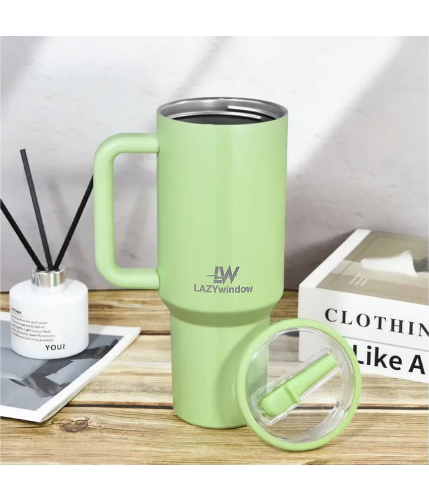 LAZYWINDOW Green Thermosteel Flask ( 1200 ml )