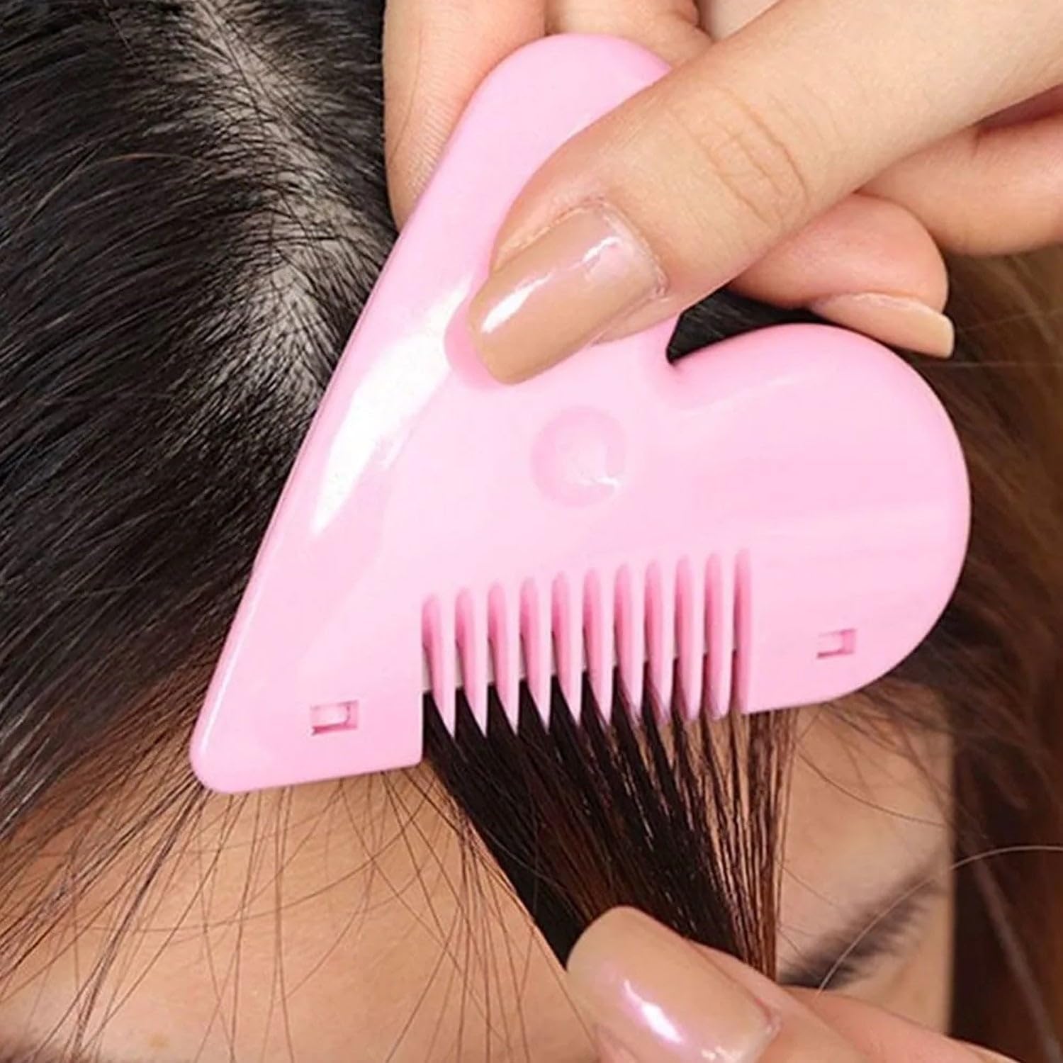 DHRUVINSRI Heart Shape Stainless Steel Blade Hair Cutting Scissors BUY 1GET 1 FREE-2 Pcs Card Packing