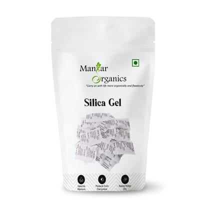 ManHar Organics Silica Gel Desiccant 20Pcs | Moisture Absorber Packets for Dry Storage, Electronics