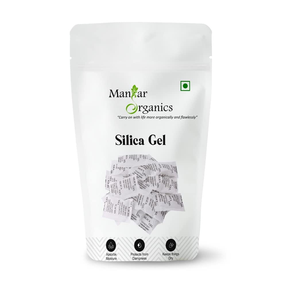 ManHar Organics Silica Gel Desiccant 20Pcs | Moisture Absorber Packets for Dry Storage, Electronics