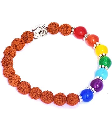 yoga bracelet with 5 Mukhi Rudraksha Beads / Exclusive / To Energized Seven chakra Of Human body And Heal the body Healing stone Bracelet reiky crystal