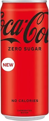 Coca-Cola Zero Sugar, No Calories Soft Drink Can, 300 Ml - Cola
