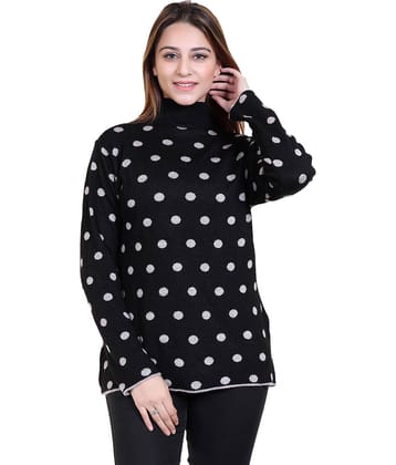 Varenyam Acrylic Black Pullovers -