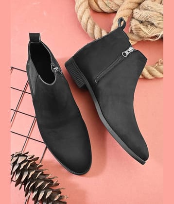 Sir Corbett Black Men's Chelsea Boots