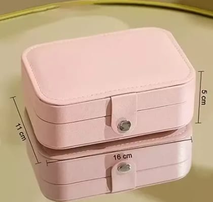 kaasni's Mini Jewelry Travel Case,Small Travel Jewelry Organizer, Portable Jewelry case Travel Mini Storage Organizer Portable Display Storage carrings Nese For Rings Eacklaces Gifts (Pack of 1, Multi-Color Options)