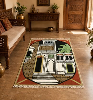 Handcrafted Cotton Woolen Panja Dari 4' * 6' Feet