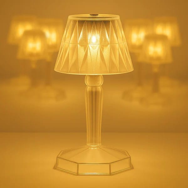 2 in 1 Transparent Mini Crystal Table LampReflection Light