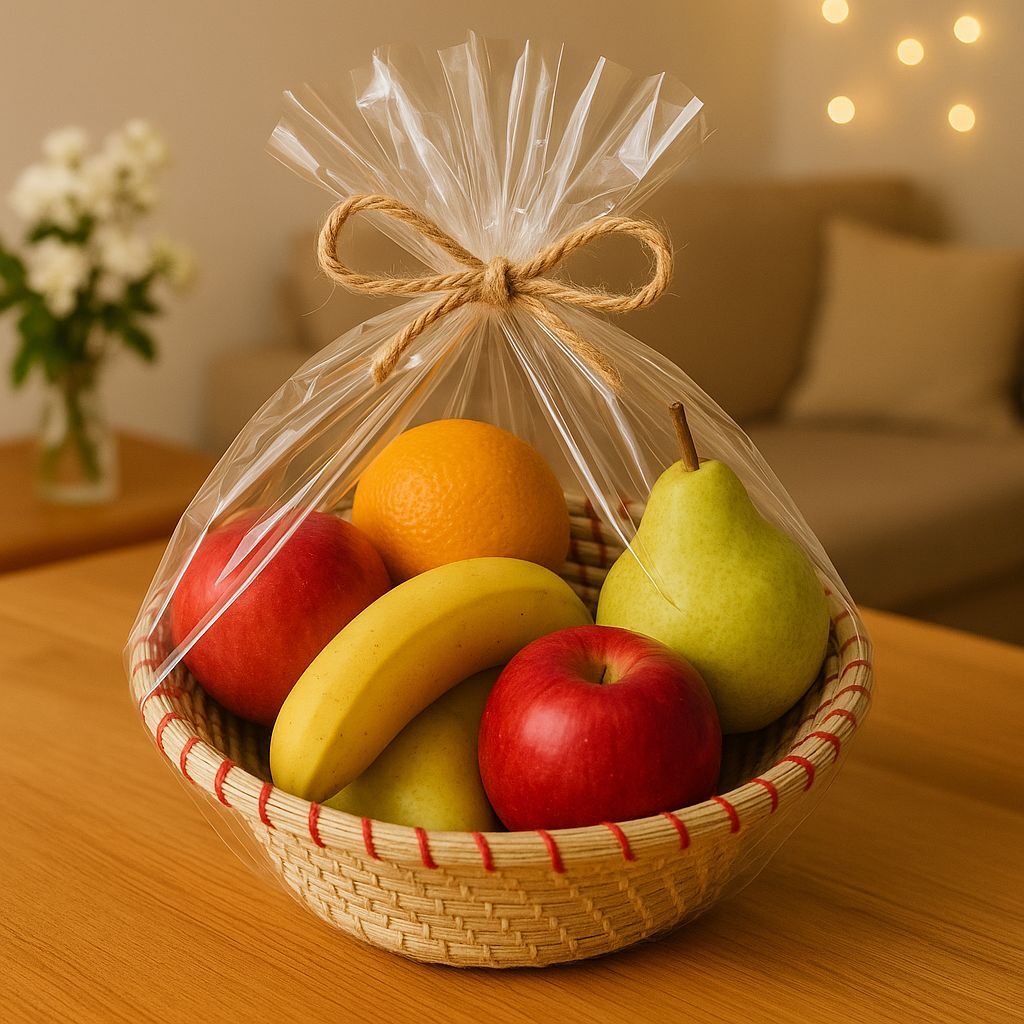 Tiger Grass Fruit Basket – Natural & Handwoven
