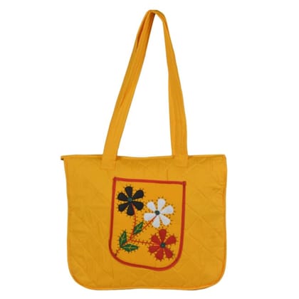 Banjara Handmade Diamond Design Handbag Yellow Color Banjara Handmade Diamond Design Handbag Yellow Color