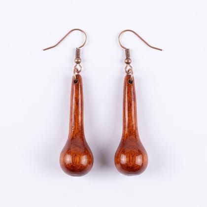 Handcrafted Natural Wooden Teardrop Earrings (Set of 2). Handcrafted Natural Wooden Teardrop Earrings (Set of 2).