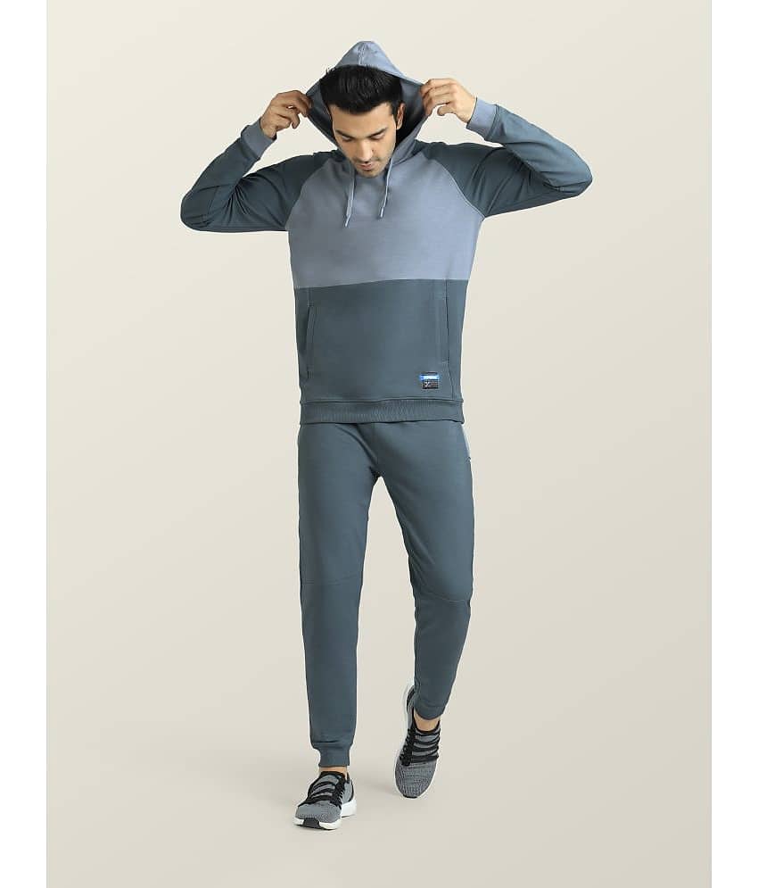 XYXX - Grey Cotton Blend Regular Fit Men's Tracksuit ( Pack of 1 )