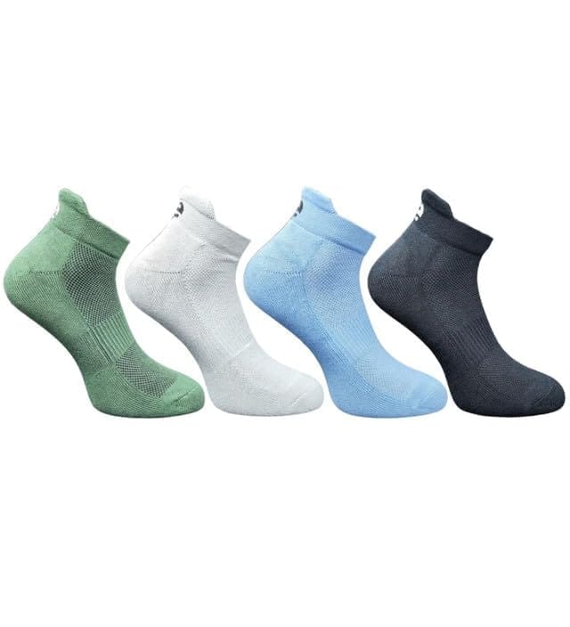 4_Pair Set Unisex Casual Cotton Printed Ankle Length Socks (Multicolor)-PID63482