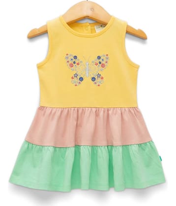 Juscubs Pack of 1 Baby Girls Cotton Dress ( Multicolor )