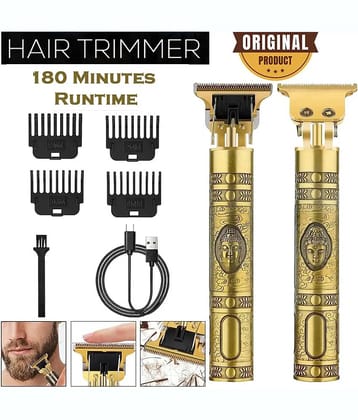 wagari VINTAGE T9 TRIMMER Gold Cordless Beard Trimmer With 240 minutes Runtime