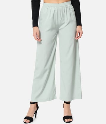 ALL WAYS YOU - Fluorescent Orange Polyester Straight Women's Palazzos ( Pack of 1 )