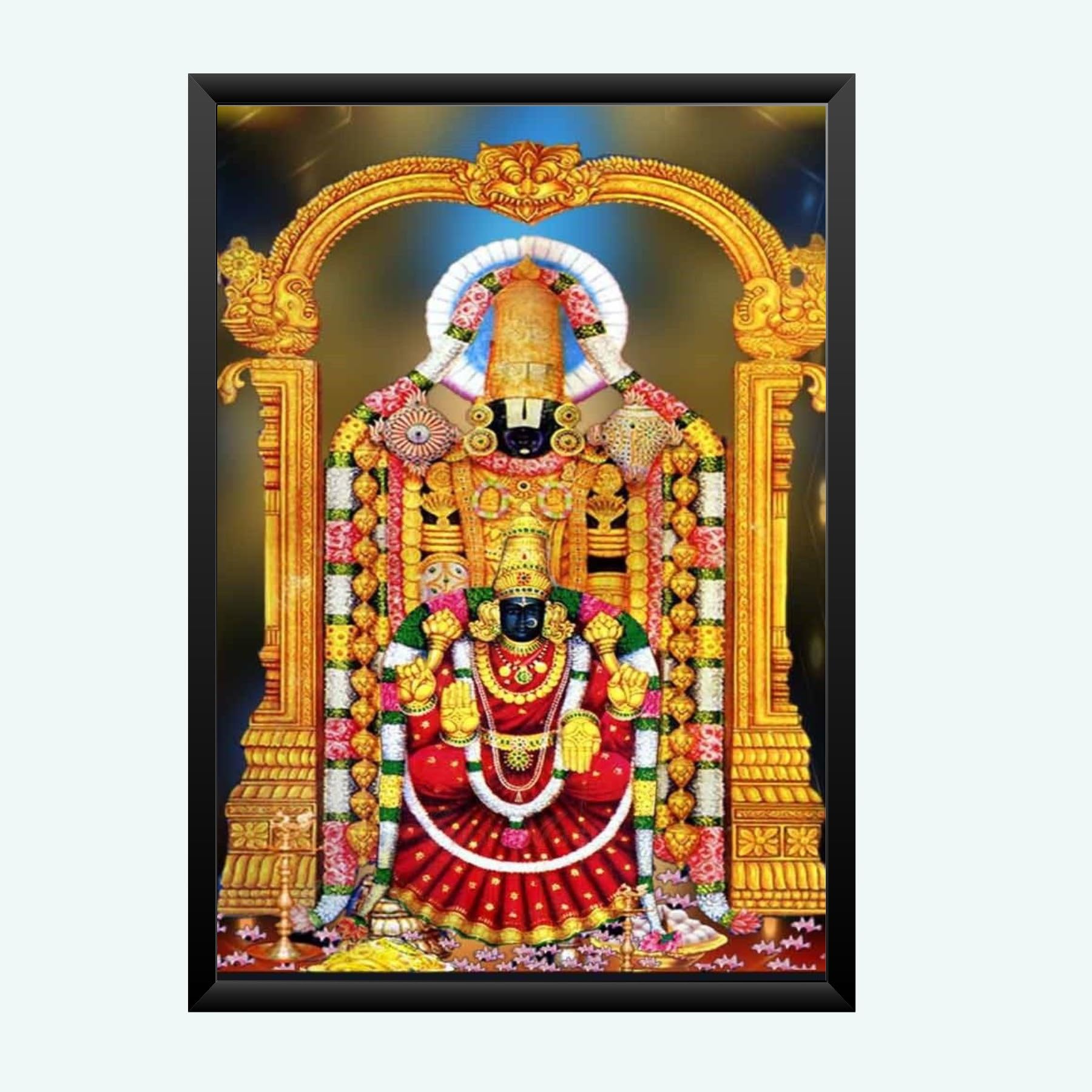 NOKKES tirupati blalaji Venkateswara tirupati blalaji Photo Frames Religious Photo frame 5X7 Inch Photo Frame_AQW33