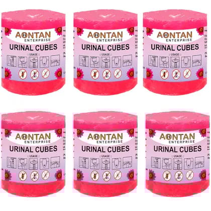 AONTAN ENTERPRISE Urinal Cake urinal cube Sanitary Cubes Sani cube Urinal Cubes napthalene balls Air Freshener Deodorizer for Toilets, bathroom & Washbasin (420 Gram Large Size) Pack of 6 Sets | 1Set=2 Piece
