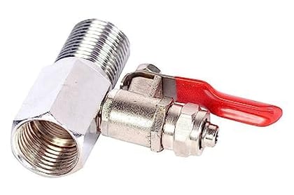 1 Pcs Aquarium Or RO Water Filters -Big Size RO Tube Water Inlet Feed Valve - ON-Off Steel Valve -3/8" Size.