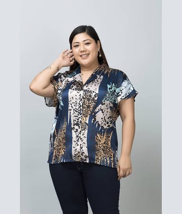 Purys Multi Color Satin Women's Shirt Style Top ( Pack of 1 )