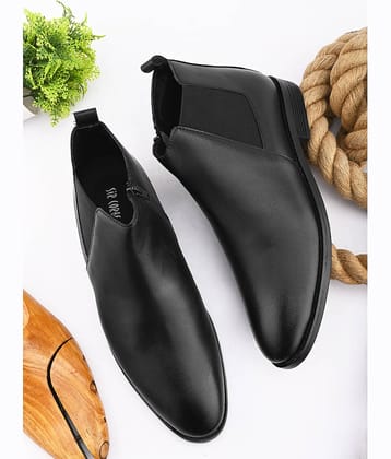 Sir Corbett Black Men's Chelsea Boots