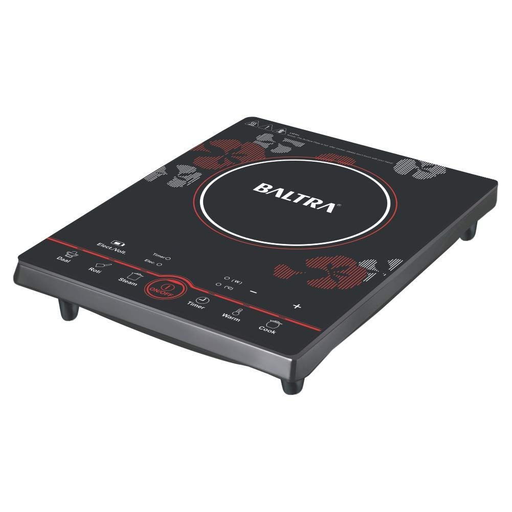 BALTRA Prima Pro Induction Cooktop 1600 Watt, 7 Cooking Function, Over Heat Protection, Quick Heat Technology, Induction Vessel Use Only, Push Button Control, Easy to Clean, Light Weight Induction
