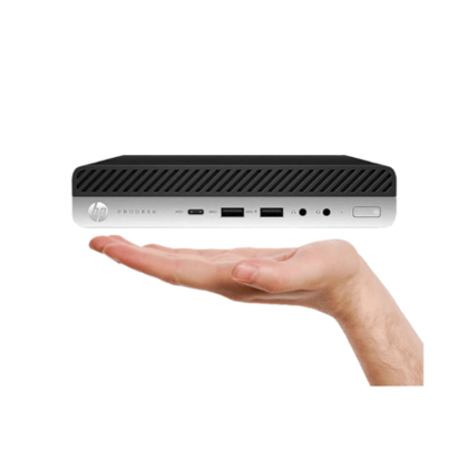 (Refurbished) HP Mini Desktop i5 8th Generation 16GB Ram 512GB SSD HP Wired Keyboard Mouse 18.5" Monitor