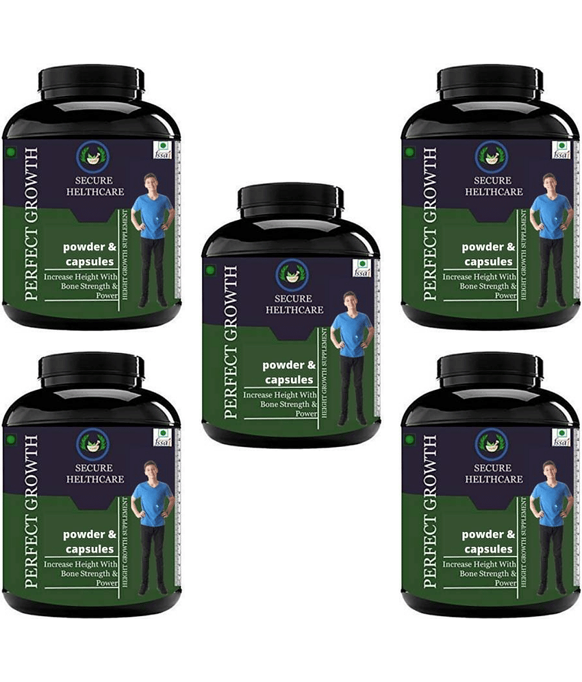 Secure Healthcare Perfect Growth Orange flavor 0.5 kg Powder Pack of 5