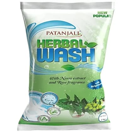 Patanjali herbal wash detergent powder 1 kg (with neem & rose fragrance)