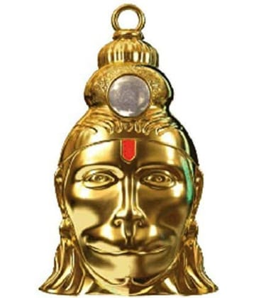 Rudra Divine Hanuman Chalisa Yantra Locket With Chalisa Printed on Optical Lens with Gold Plated Chain | 24 k Gold plated Hanuman Chalisa Yantra Pendant | Box set |
