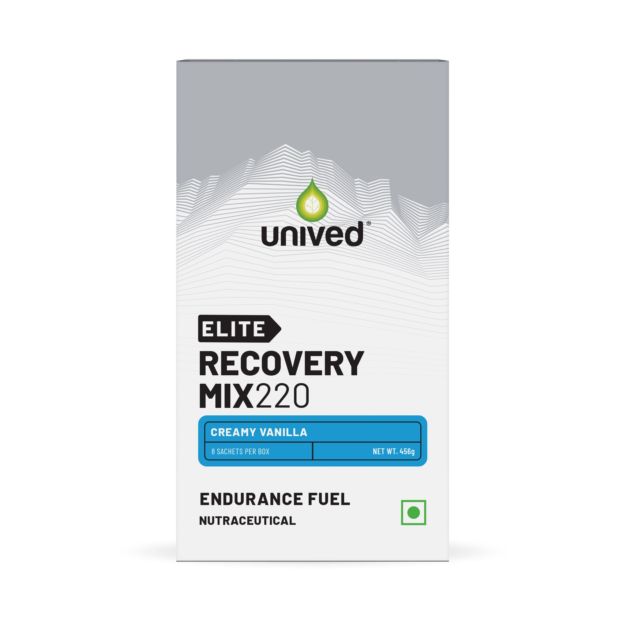 Unived Recovery Mix 220 for Workout Strength and Stamina Creamy Vanilla