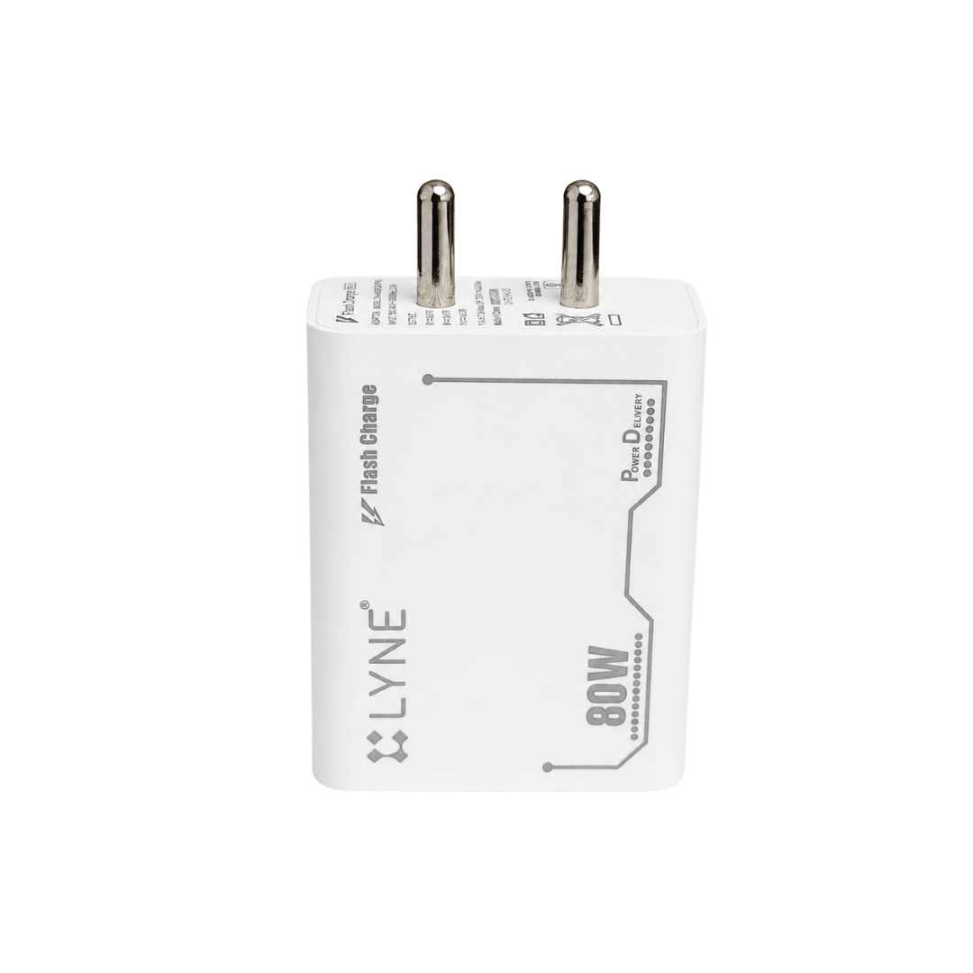 Lyne Chamber 25c Pro 80w PD Charge | Startup-19 | With 1m Type-C Cable | White