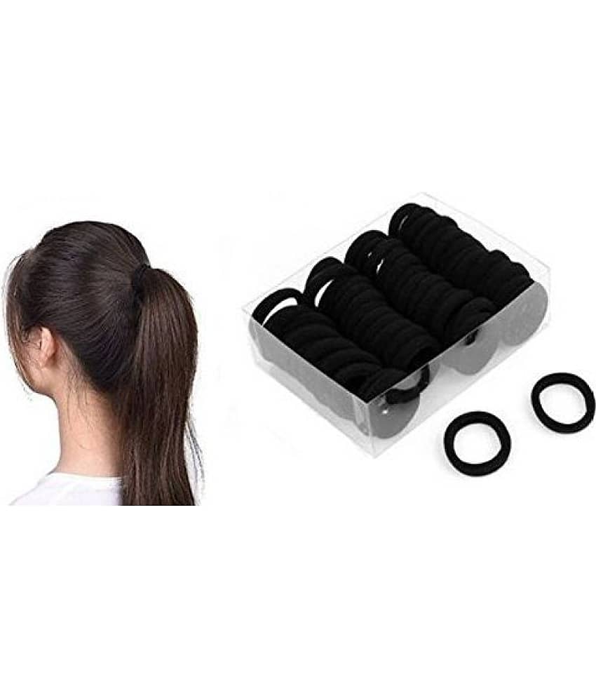 FOK Black Casual Hair Band
