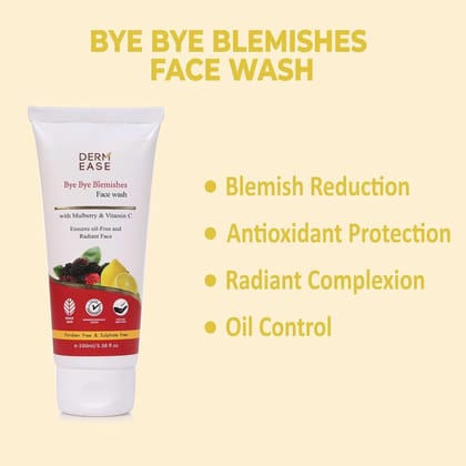 Dermease Bye Bye Blemishes Face Wash for Clear Skin