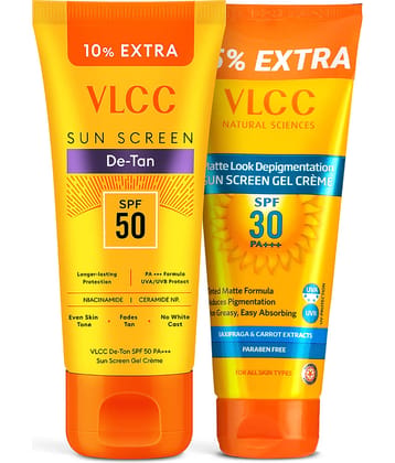 VLCC SPF 50 Sunscreen Cream For All Skin Type ( Pack of 2 )