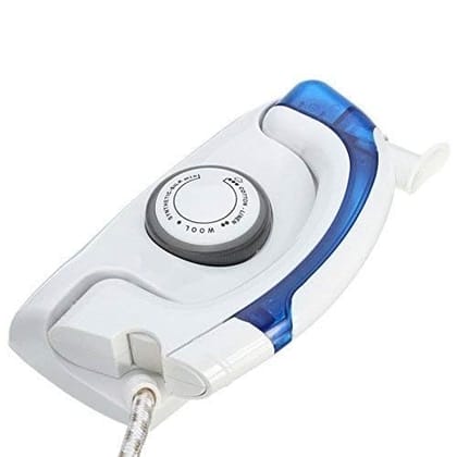 MOYESTA Portable Travel Garment Steamer | Steam Iron | Wrinkle Remover Machine For Cloths, 650 Watts MOYESTA Portable Travel Garment Steamer | Steam Iron | Wrinkle Remover Machine For Cloths, 650 Watts - White and Blue / Standard