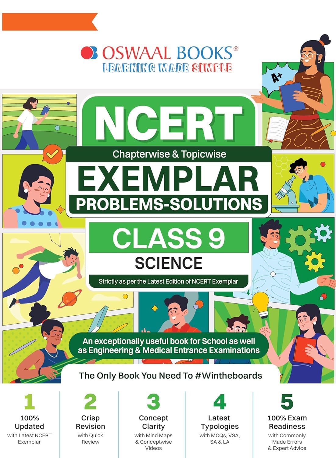 Oswaal NCERT Exemplar Problems-Solutions Class 9 Science, Chapterwise & Topicwise with Latest MCQs, VSA, SA & LA [Paperback] Oswaal Books And Learning Private Limited