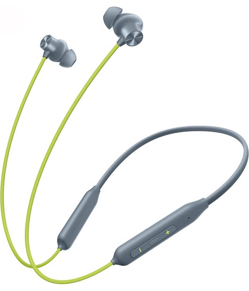 Neo A1 PLUS Bluetooth Bluetooth Neckband On Ear 40 Hours Playback Active Noise cancellation IPX4(Splash & Sweat Proof) Gray