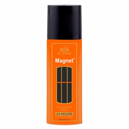 ST.JOHN Deo Magnet Deodorant Body Spray for Long Lasting Protection 150ml (Pack of 12)