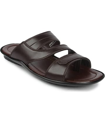 Liberty Brown Men's Leather Slipper