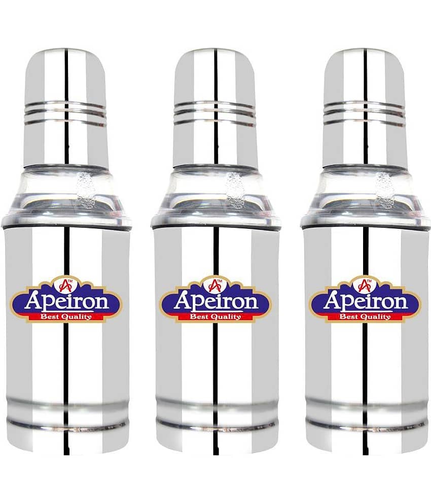 APEIRON Steel Oil Container/Dispenser Set of 3 350 mL