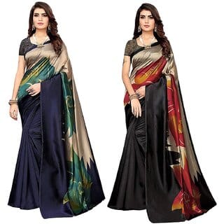 SVB Sarees Kalamkari Printed Saree Combo Of 2 Saree