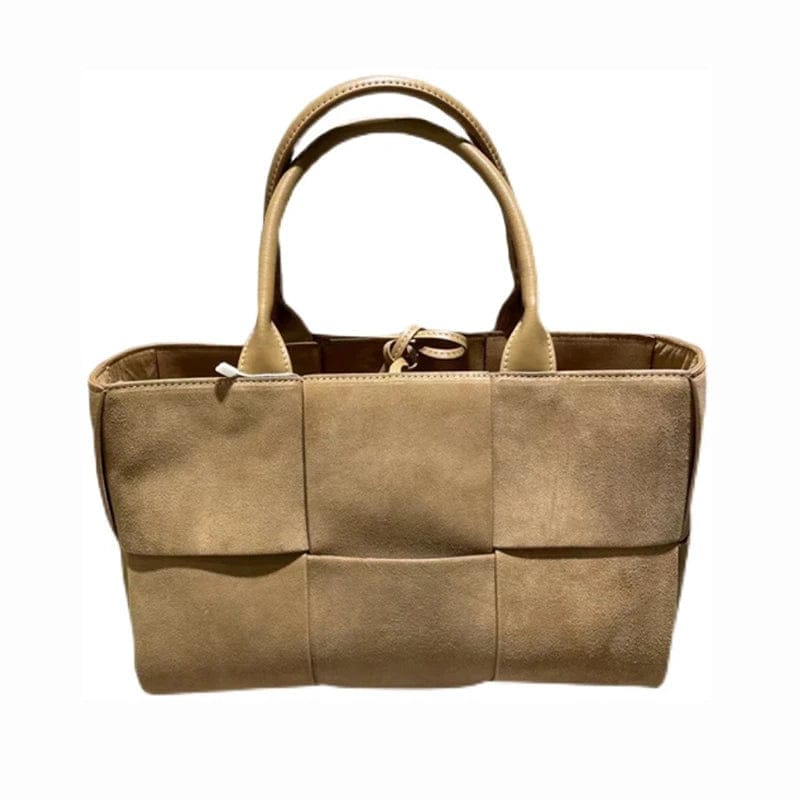 New Luxury Ladies Bags Suede Leather Woven Women Tote Bags Shopping Bag Messenger Large Capacity Cowhide Bucket Handbag