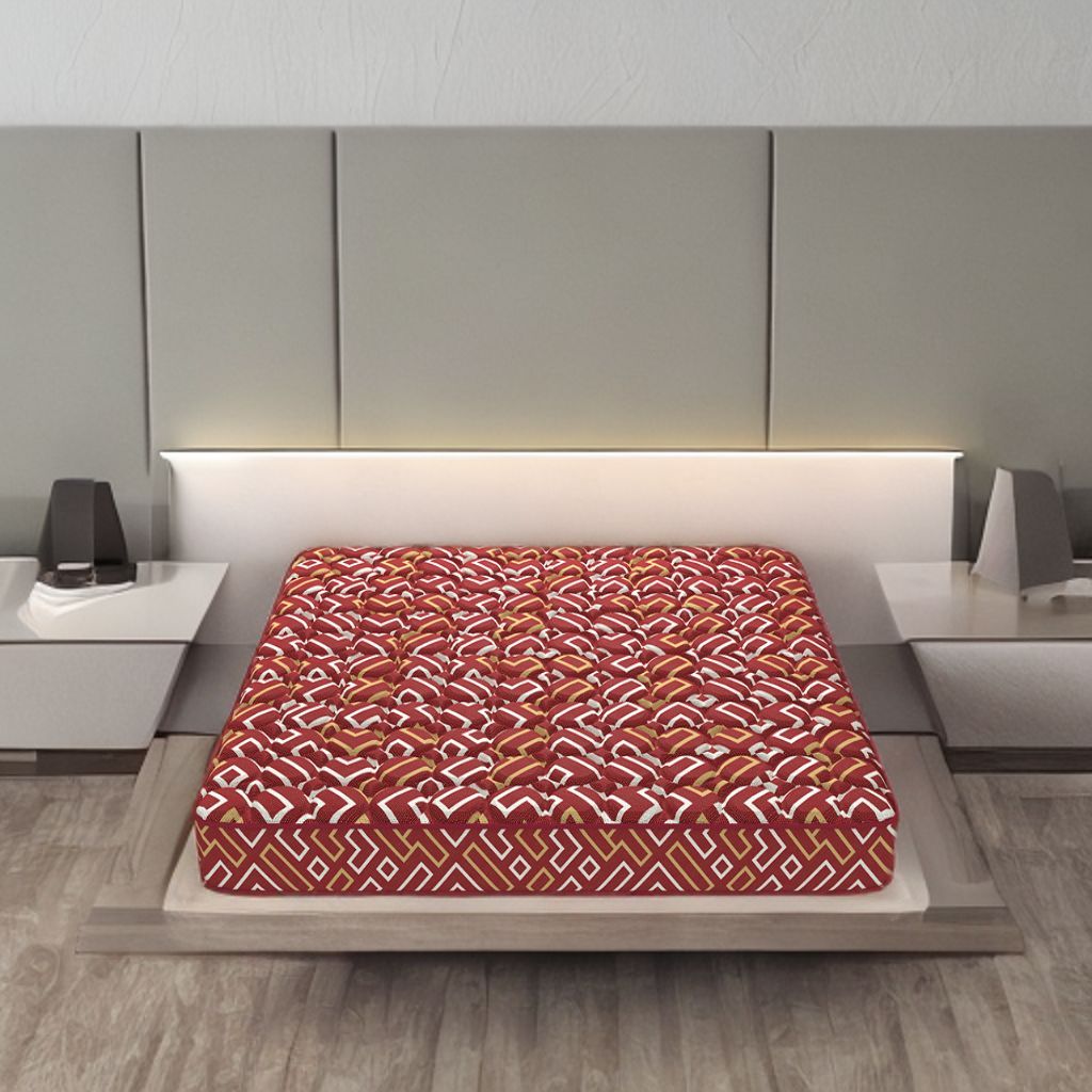 Coirfit Prism Essential With NIVF Technology 4 Inch King Size High Density (HD) Foam Mattress (72X70 Inches), Soft Relax Mattress | PU Foam with Quilted Fabric | Double-Sided Usable |2-Year Warranty