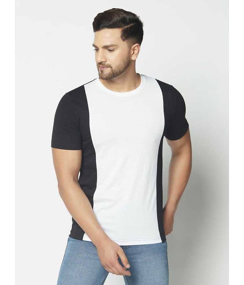 Glito Pack of 1 Cotton Blend Regular Fit Men's T-Shirt ( Black )