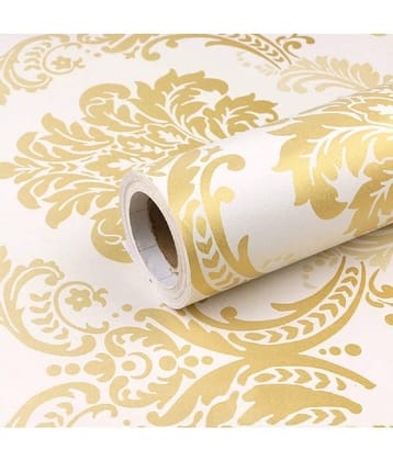 KAAF - Floral Wallpaper ( 40 x 1000 ) cm ( Pack of 1 )