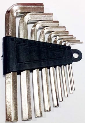 Nawani Allen Key Set, Set of 9 Pieces - from 1.5 to10 mm