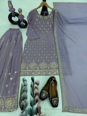 Party Wear Beautiful Top And Plazzo With Beautiful Dupatta