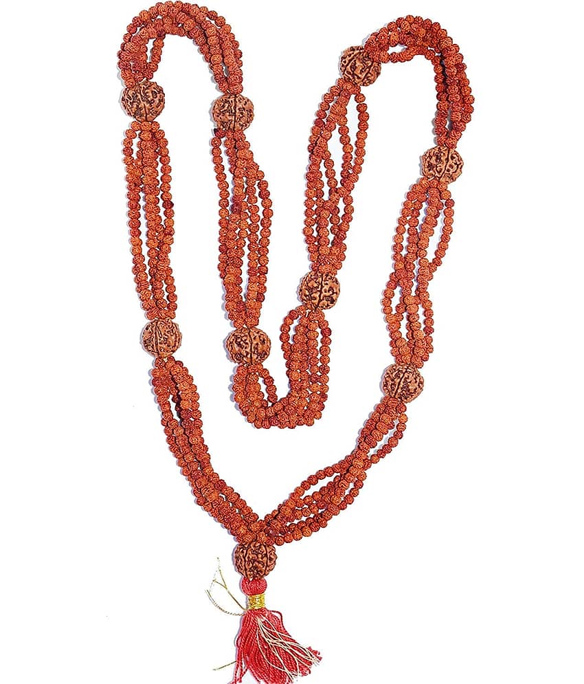 5 Face Rudraksha Mala, 5 Mukhi Mala Natural Rudraksha Bead Mala Rudraksha Designer Nityananda mala 100% Original