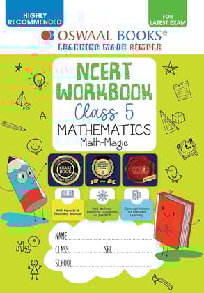 Oswaal Ncert WorkBook Mathematics Math Magic Class 5 with latest chapterwise -2025 [Paperback] oswaal